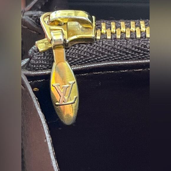 Louis Vuitton Amarante Vernis Monogram Sarah Long Wallet Burgundy Patent - Picture 4 of 16